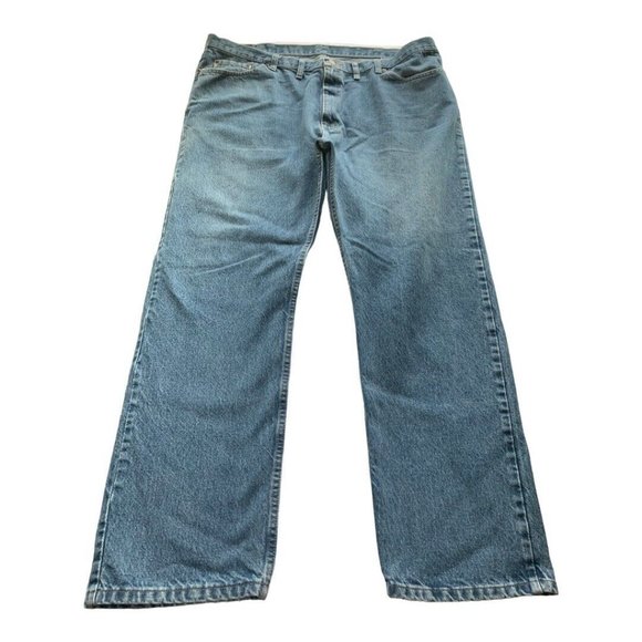 Wrangler Regular Fit 44 X 32 Blue Denim Jeans 96501DS 100% Cotton - Picture 3 of 11